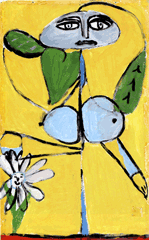 femme fleur